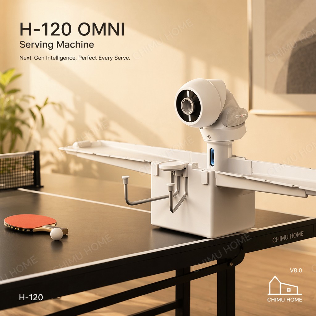 Table Tennis Launcher - 【CHIMU HOME】Macchina Intelligente per Servizio da