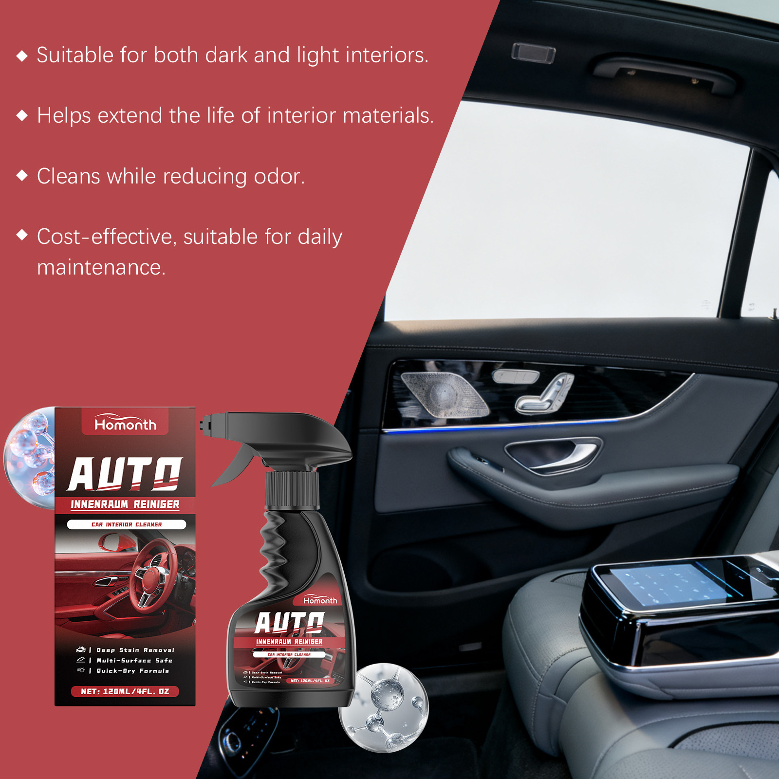 Kit di Pulizia Interni Auto in - Rubber Cleaner Foam recensione e prezzo
