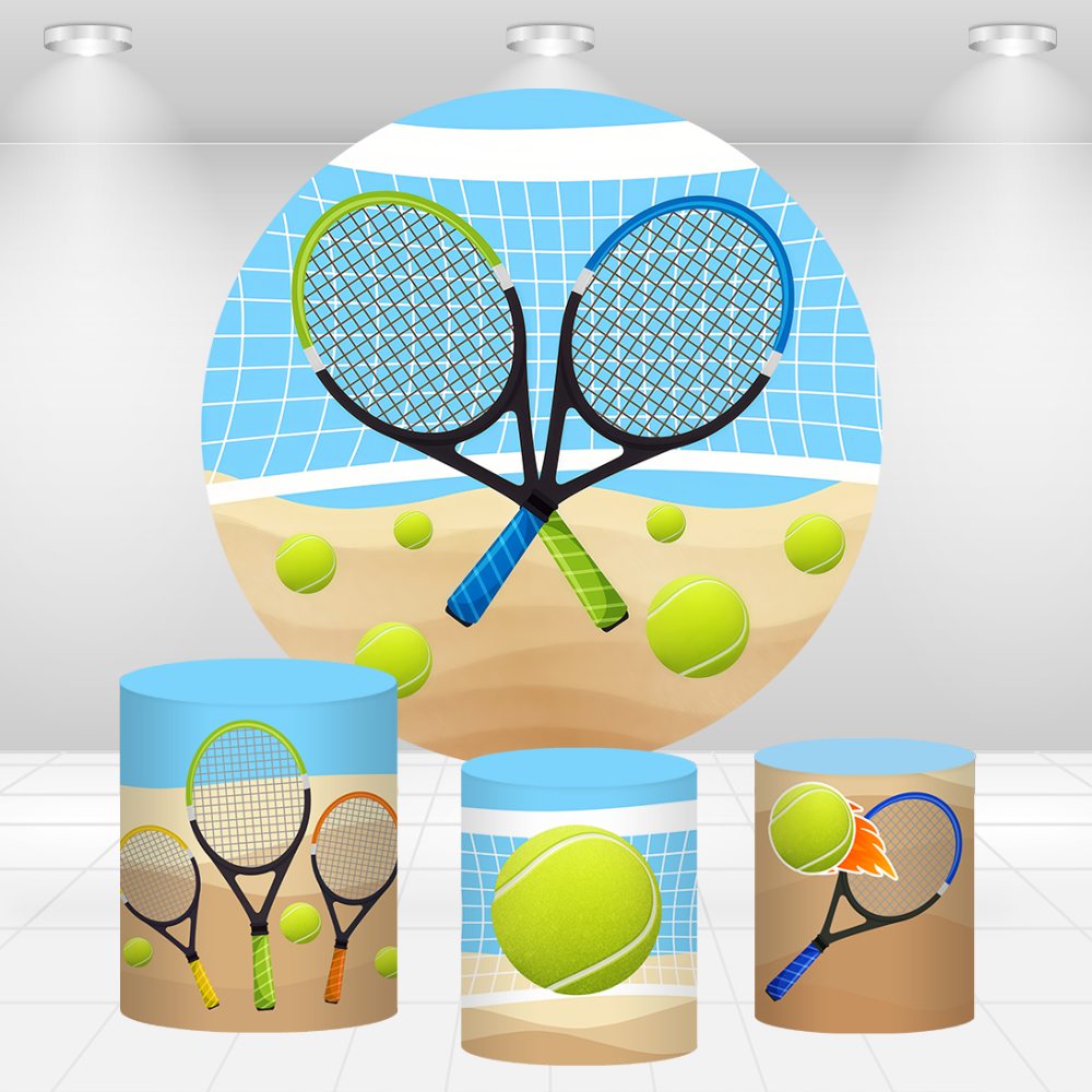 Sfondo rotondo a tema Beach Vo - Table Tennis Background recensione e prezzo