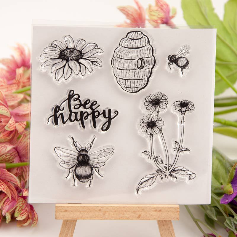 Timbri trasparenti Bee Happy,  - Butterfly Rubber Sheet recensione e prezzo
